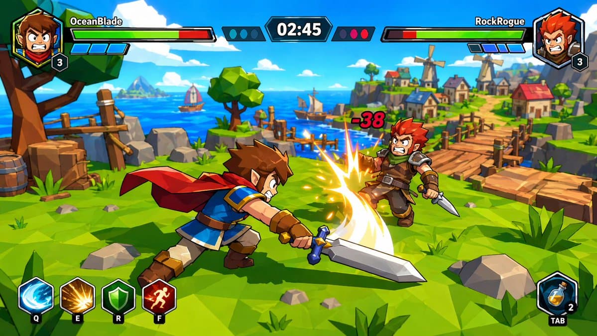 Zelda-Style Game UI Screenshot - AI image template preview