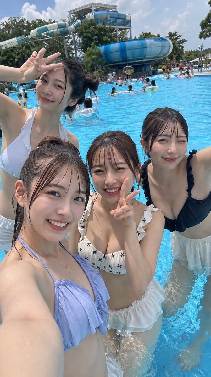 Japanese Youth at Water Park - AI image template preview