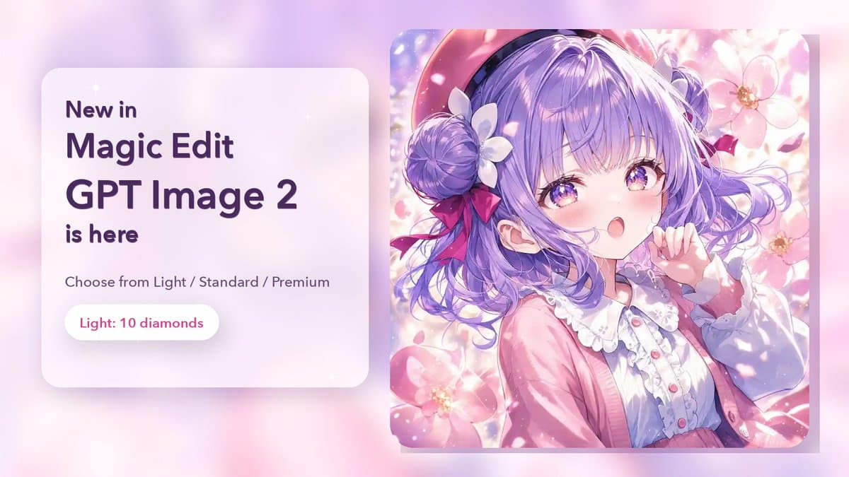 Magic Edit GPT Image 2 Promo Banner - AI image template preview