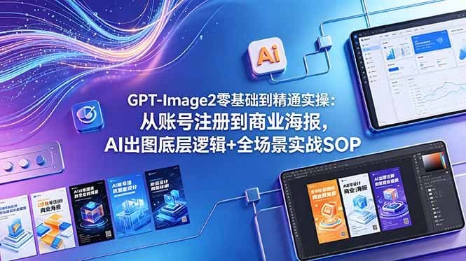 GPT-Image2 Course Banner - AI image template preview