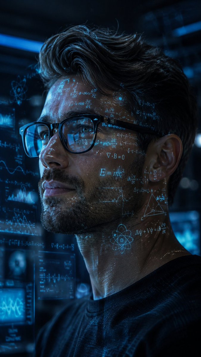 Cinematic Genius Portrait - AI image template preview