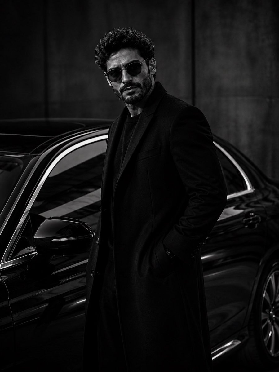 Ultra-Luxury Monochrome Fashion Editorial - AI image template preview