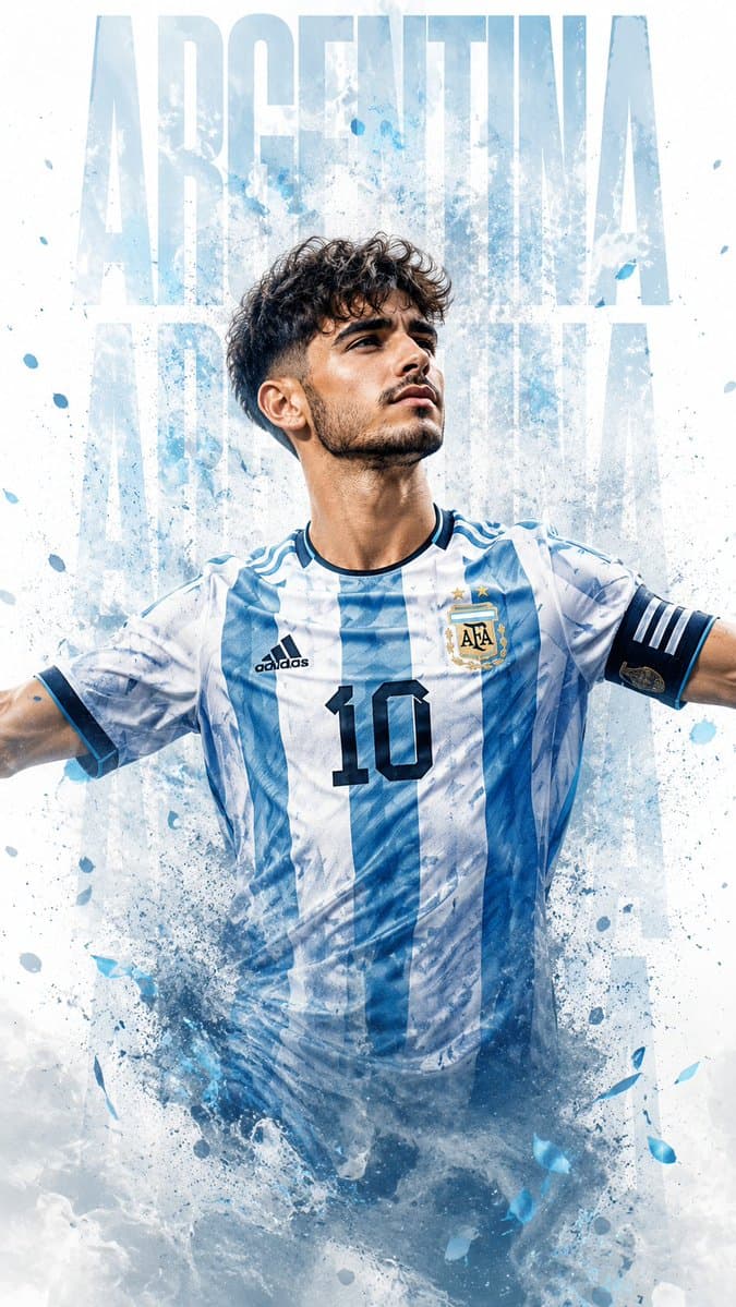 Photorealistic Footballer Celebration Illustration - AI image template preview