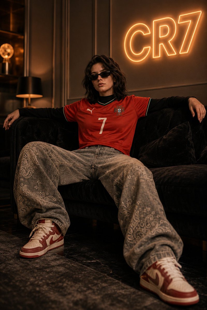 Luxury Football Fan Editorial - AI image template preview