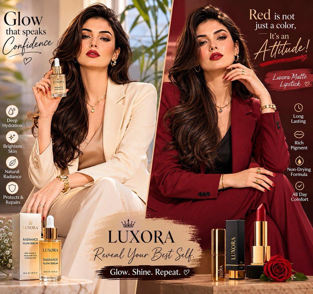 Luxury Beauty Brand Editorial Advertisement - AI image template preview