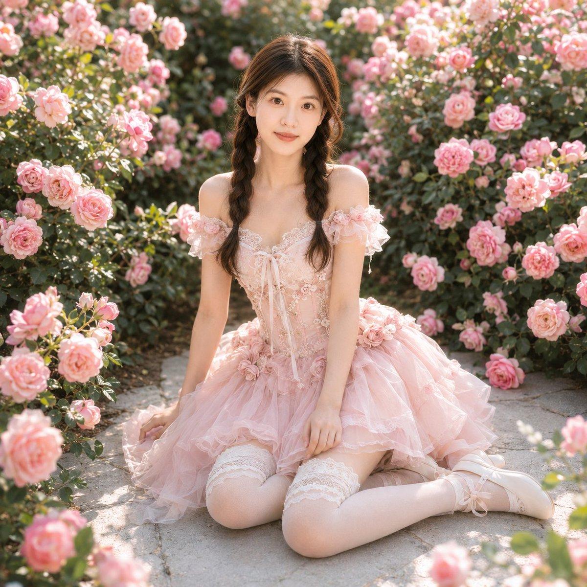 Identity-Based Rose Garden Portrait - AI image template preview