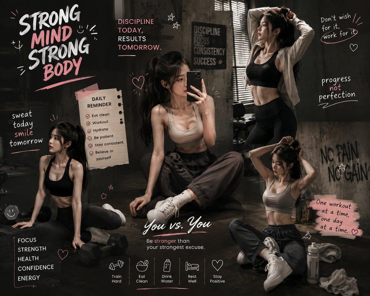 Luxury Fitness Brand Poster - AI image template preview