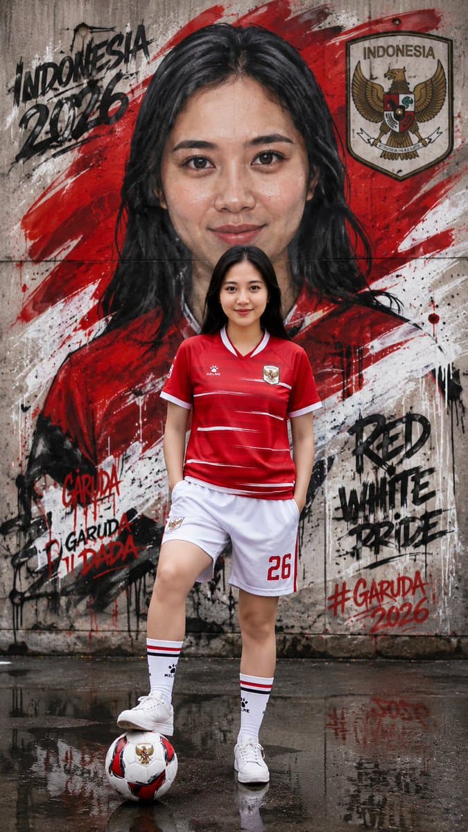 Indonesia Graffiti Football Poster preview