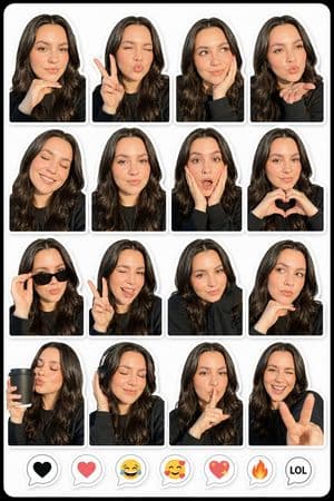 Photo to Realistic Sticker Pack - AI image template preview