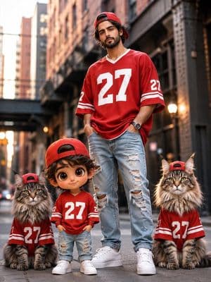Chibi Mini Me Street Fashion - AI image template preview