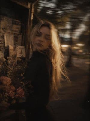 Cinematic Street Fashion Portrait - AI image template preview