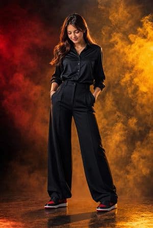 Dual Gel Studio Portrait - AI image template preview