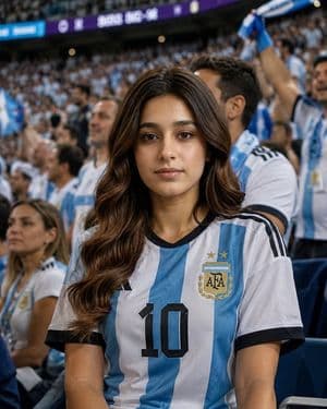World Cup Stadium Fan Transformation - AI image template preview
