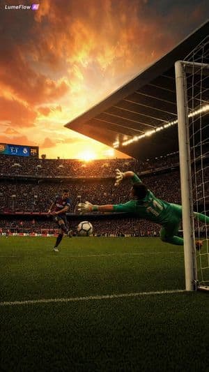 Cinematic Stadium Football Match - AI image template preview