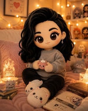 Handcrafted Plush Character Transformation - AI image template preview