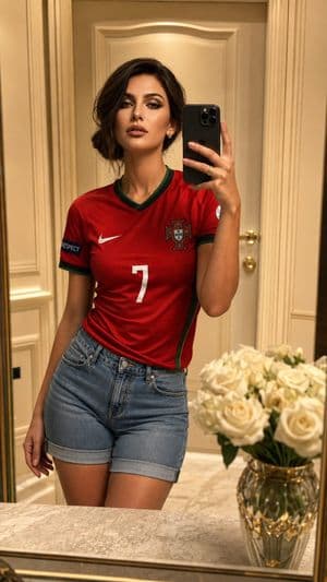 Luxury Mirror Selfie Football Jersey preview