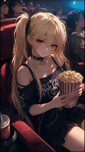 Webtoon Style Cinema Eye Contact - AI image template preview