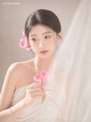Soft Haze Orchid Studio Portrait preview
