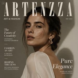 AI Magazine Product Mockup - AI image template preview