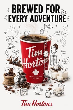 Composite Brand Advertisement with Doodles preview