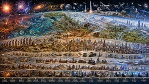 Epic Universe History Timeline Poster - AI image template preview