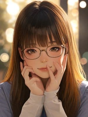 Censored Anime Blonde Portrait - AI image template preview