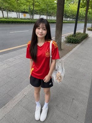 Smartphone Street Snapshot Portrait - AI image template preview