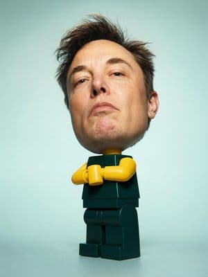 Surreal LEGO Human Minifigure - AI image template preview