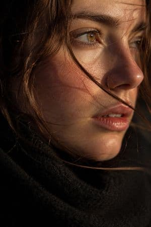 Golden Hour Close-Up Portrait - AI image template preview