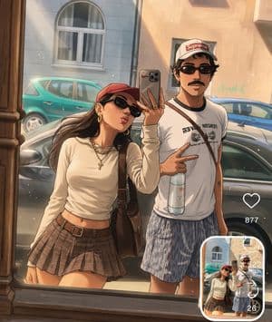 Photo to Anime Transformation - AI image template preview