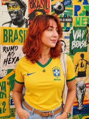 Brazilian Culture Themed Street Portrait - AI image template preview