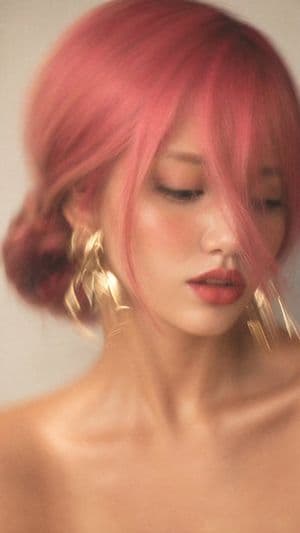 Motion Blur Fashion Portrait - AI image template preview