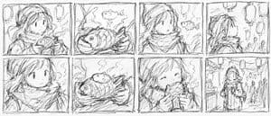 Anime Storyboard Sketch from Reference - AI image template preview