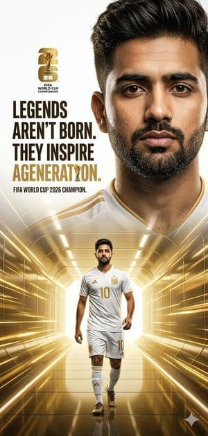 FIFA World Cup 2026 Hero Poster - AI image template preview