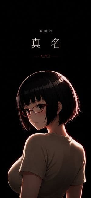 Dark Anime Mystery Portrait Poster - AI image template preview