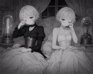 Gothic Twin Bedroom Manga preview