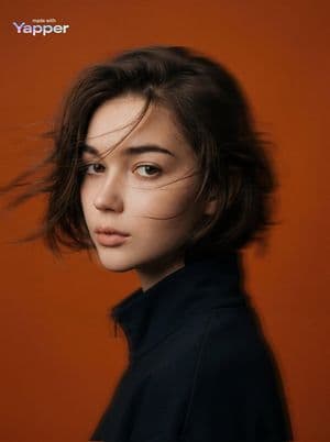 Cinematic Editorial Portrait with Motion Blur - AI image template preview