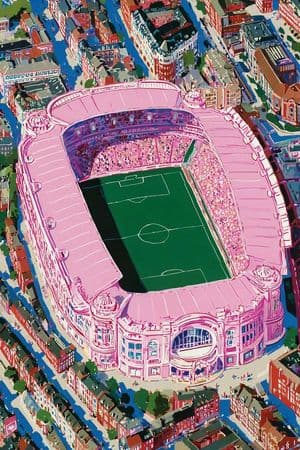 Dreamlike Football Surrealist Illustration - AI image template preview