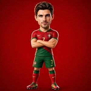 3D Cartoon Football Character Creator - AI image template preview