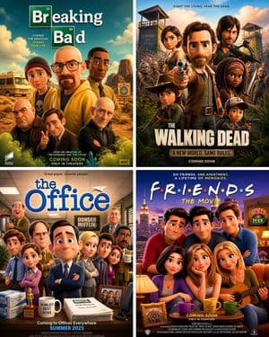 Pixar Style Reimagined Poster - AI image template preview