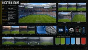 Cinematic Stadium Location Board preview