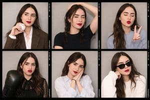 Korean Photo Booth Style Collage - AI image template preview