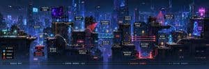 Ultra-Wide Horizontal Game Level Concept - AI image template preview