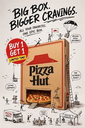 Doodle-Style Mixed Media Advertising - AI image template preview