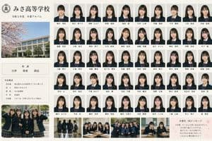 Fictional High School Yearbook Portrait - AI image template preview