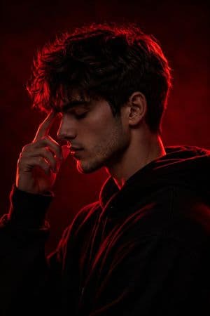 Cinematic Silhouette Character Portrait - AI image template preview