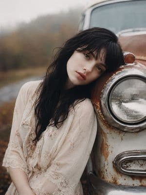 Haunting Vintage Americana Portrait - AI image template preview