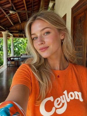 Tropical Villa Ceylon Selfie - AI image template preview