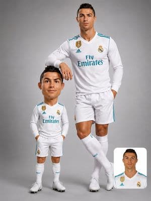 Football Character Consistency Poster - AI image template preview
