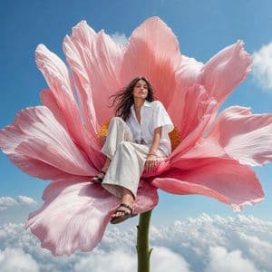 Surreal High Fashion Editorial - AI image template preview